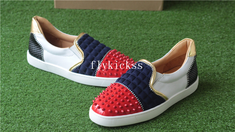 Christian Louboutin Sneaker Low Top Red Blue White